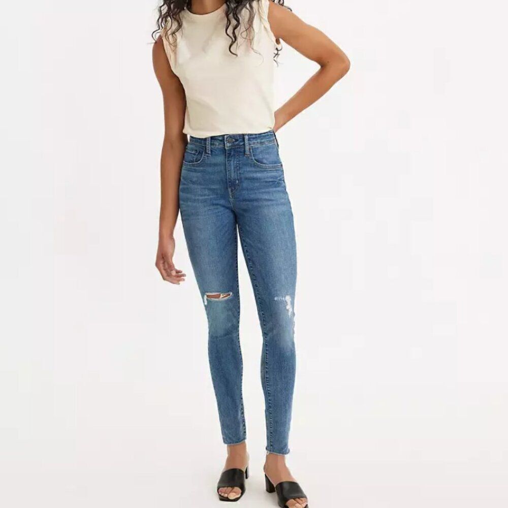 Levi's Womens 721 Vintage High Rise Skinny Distressed NWT